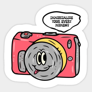 Camera smiley Sticker